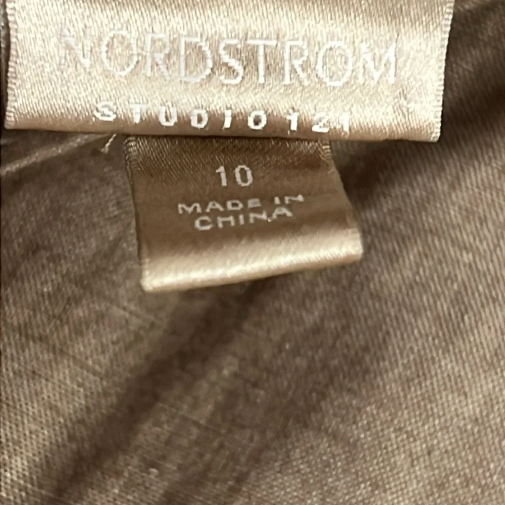 SOLD IN STORE Nordstrom Studio 121 Long Sleeve Linen Blend Shirt Dress Size 10 - Picture 7 of 13